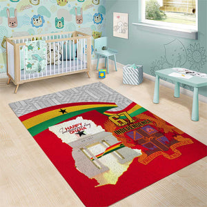 Ghana Independence Day Area Rug Gana Map Happy 67 Years Anniversary