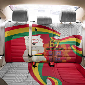 Ghana Independence Day Back Car Seat Cover Gana Map Happy 67 Years Anniversary