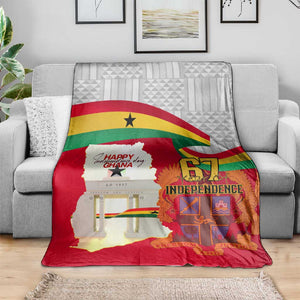 Ghana Independence Day Blanket Gana Map Happy 67 Years Anniversary