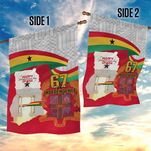 Ghana Independence Day Garden Flag Gana Map Happy 67 Years Anniversary