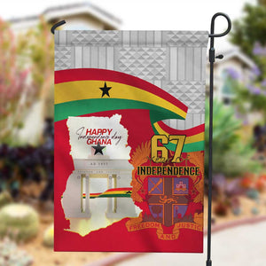 Ghana Independence Day Garden Flag Gana Map Happy 67 Years Anniversary