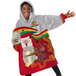 Ghana Independence Day KId Wearable Blanket Hoodie Gana Map Happy 67 Years Anniversary