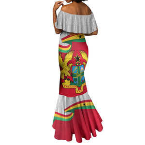 Ghana Independence Day Mermaid Dress Gana Map Happy 67 Years Anniversary