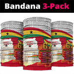 Ghana Independence Day Neck Gaiter Gana Map Happy 67 Years Anniversary LT14