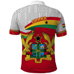 Ghana Independence Day Polo Shirt Gana Map Happy 67 Years Anniversary