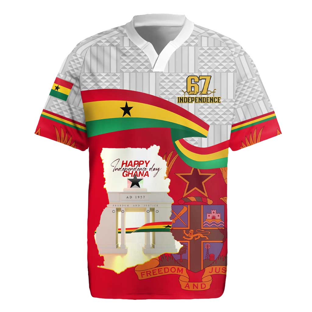 Ghana Independence Day Rugby Jersey Gana Map Happy 67 Years Anniversary