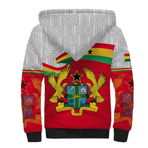 Ghana Independence Day Sherpa Hoodie Gana Map Happy 67 Years Anniversary