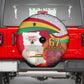 Ghana Independence Day Spare Tire Cover Gana Map Happy 67 Years Anniversary