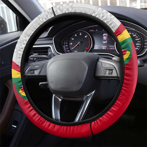 Ghana Independence Day Steering Wheel Cover Gana Map Happy 67 Years Anniversary