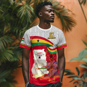 Ghana Independence Day T shirt Gana Map Happy 67 Years Anniversary