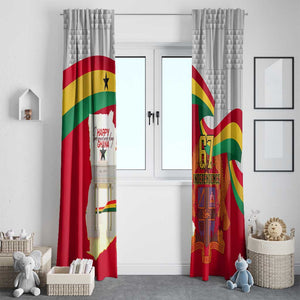 Ghana Independence Day Window Curtain Gana Map Happy 67 Years Anniversary