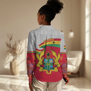 Ghana Independence Day Women Casual Shirt Gana Map Happy 67 Years Anniversary