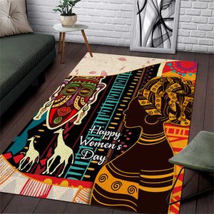 Africa International Women Day Area Rug African Pattern