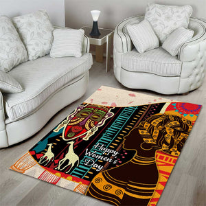 Africa International Women Day Area Rug African Pattern