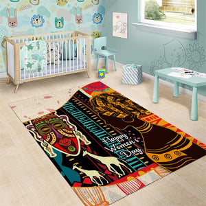 Africa International Women Day Area Rug African Pattern