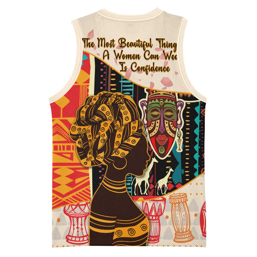 Africa International Women Day Basketball Jersey African Pattern LT14
