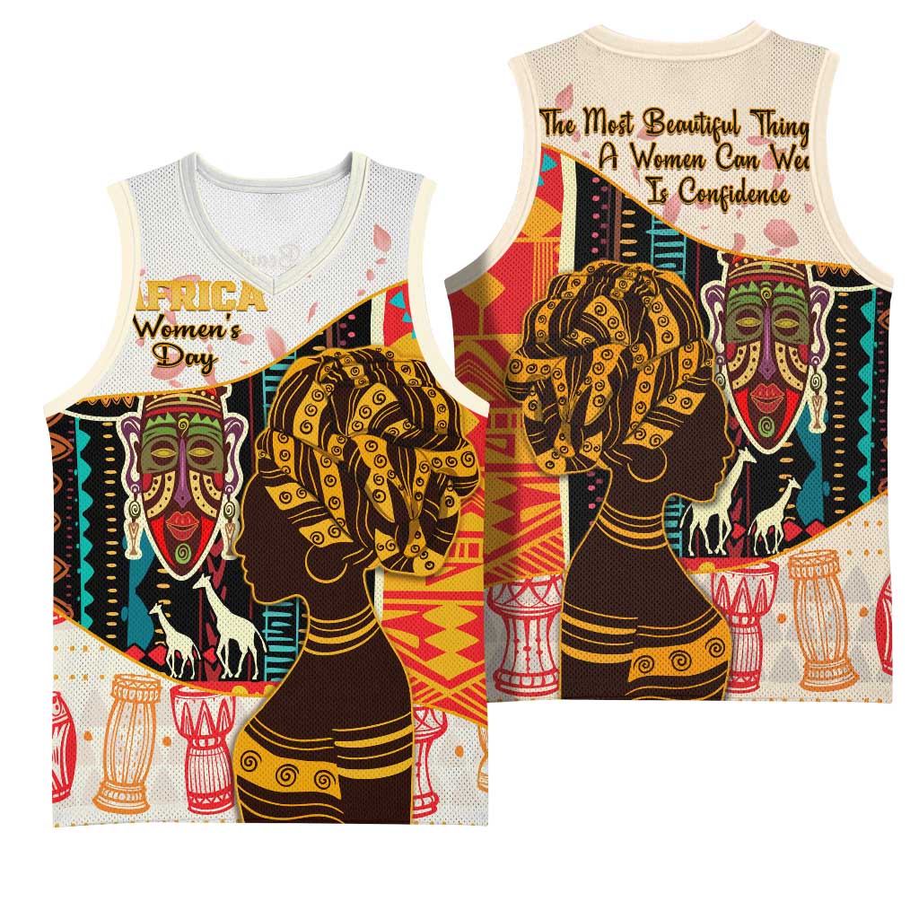 Africa International Women Day Basketball Jersey African Pattern LT14