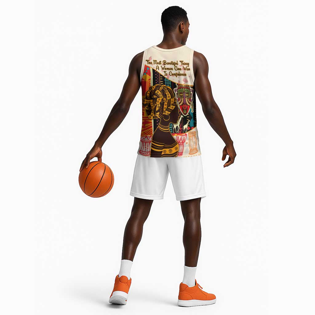 Africa International Women Day Basketball Jersey African Pattern LT14