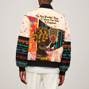 Africa International Women Day Bomber Jacket African Pattern