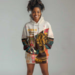 Africa International Women Day Hoodie Dress African Pattern