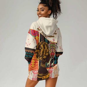 Africa International Women Day Hoodie Dress African Pattern