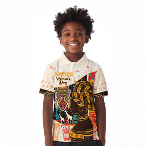 Africa International Women Day Kid Polo Shirt African Pattern