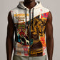 Africa International Women Day Sleeveless Zip Hoodie African Pattern - African Pride
