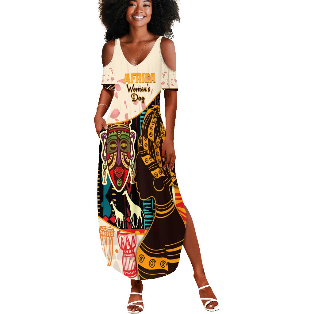 Africa International Women Day Summer Maxi Dress African Pattern