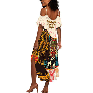 Africa International Women Day Summer Maxi Dress African Pattern