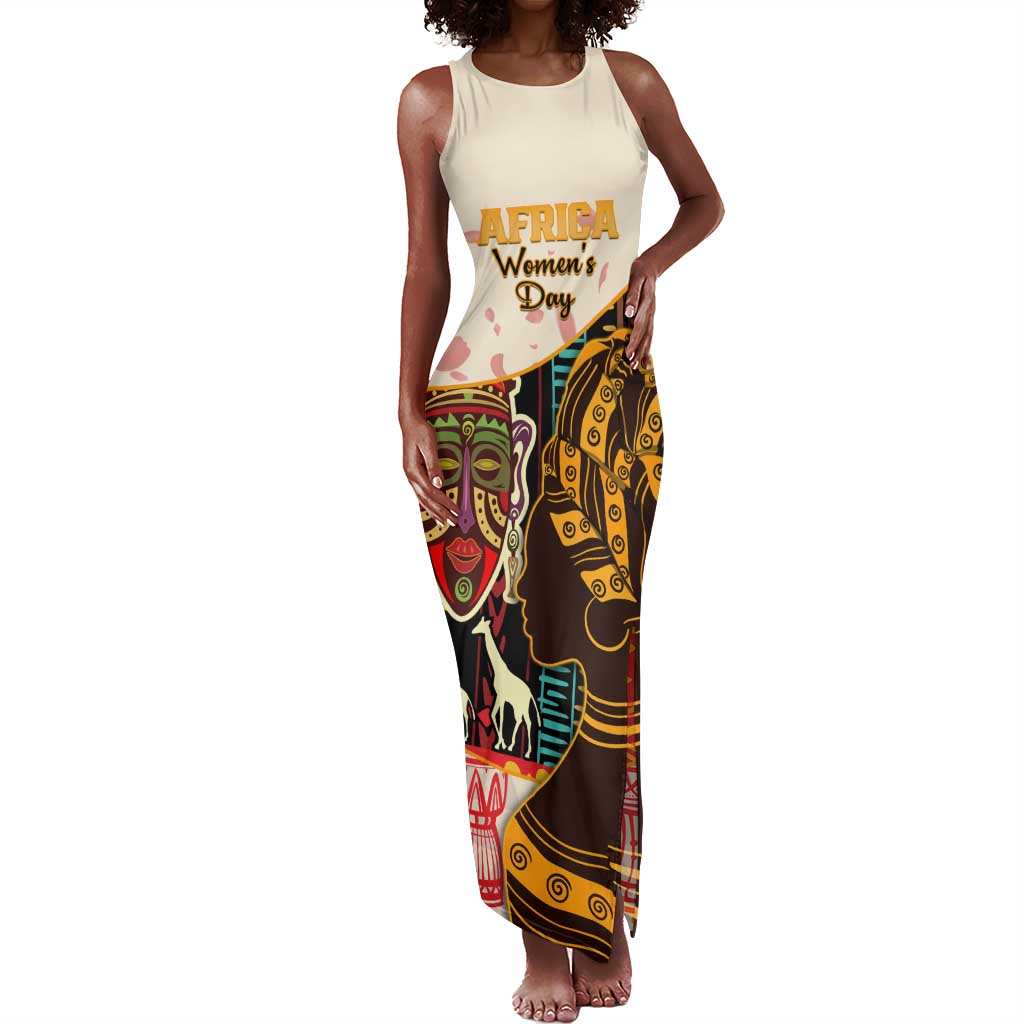 Africa International Women Day Tank Maxi Dress African Pattern