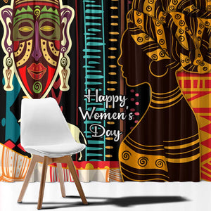 Africa International Women Day Window Curtain African Pattern