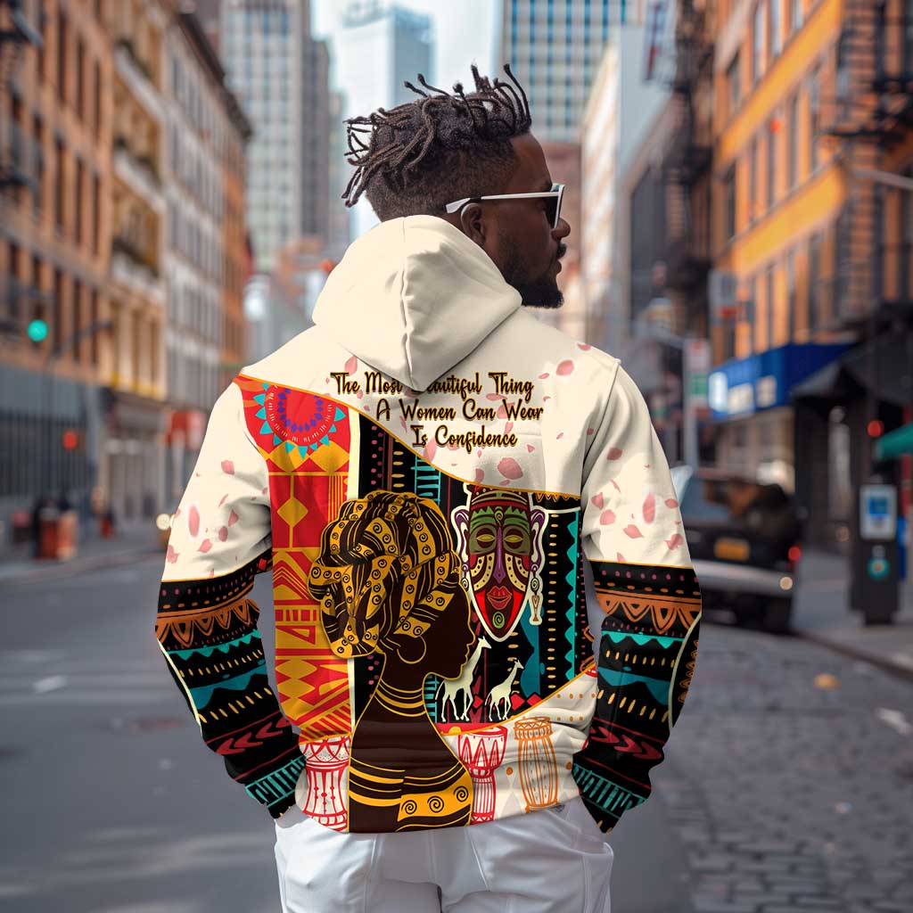Africa International Women Day Zip Hoodie African Pattern
