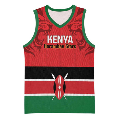 Custom Kenya Football Basketball Jersey Go Harambee Stars African Pattern LT14