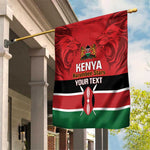 Custom Kenya Football Garden Flag Go Harambee Stars African Pattern