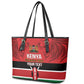 Custom Kenya Football Leather Tote Bag Go Harambee Stars African Pattern