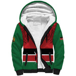 Custom Kenya Football Sherpa Hoodie Go Harambee Stars African Pattern