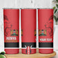 Custom Kenya Football Skinny Tumbler Go Harambee Stars African Pattern