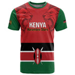 Custom Kenya Football T shirt Go Harambee Stars African Pattern