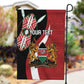 Custom Kenya Football Garden Flag Maasai Shield Coat Of Arms Style