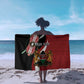 Custom Kenya Football Sarong Maasai Shield Coat Of Arms Style