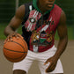 Custom Kenya Football Sleeveless Zip Hoodie Maasai Shield Coat Of Arms Style - African Pride