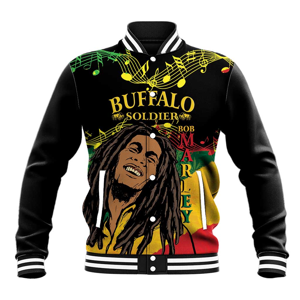 Afro Legend Bob Buffalo Soldier Baseball Jacket American Heroes Reggae Style LT14