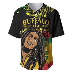 Afro Legend Bob Buffalo Soldier Baseball Jersey American Heroes Reggae Style