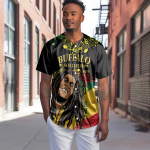 Afro Legend Bob Buffalo Soldier Baseball Jersey American Heroes Reggae Style