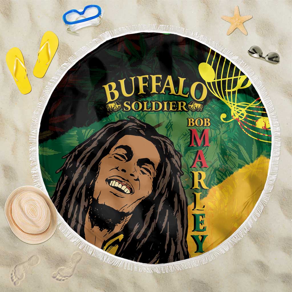 Afro Legend Bob Buffalo Soldier Beach Blanket American Heroes Reggae Style