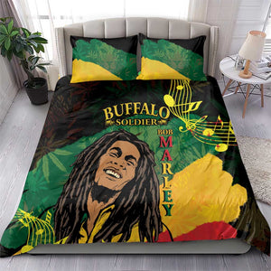 Afro Legend Bob Buffalo Soldier Bedding Set American Heroes Reggae Style