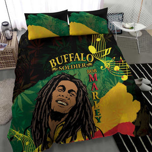 Afro Legend Bob Buffalo Soldier Bedding Set American Heroes Reggae Style