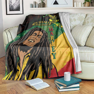 Afro Legend Bob Buffalo Soldier Blanket American Heroes Reggae Style