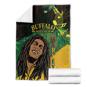 Afro Legend Bob Buffalo Soldier Blanket American Heroes Reggae Style