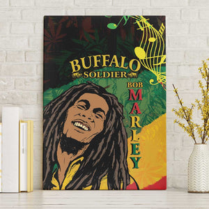 Afro Legend Bob Buffalo Soldier Canvas Wall Art American Heroes Reggae Style